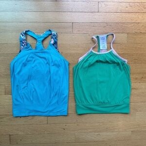 Ivivva By Lululemon Girl's Size 6 Athletic Wear Two Tank Tops